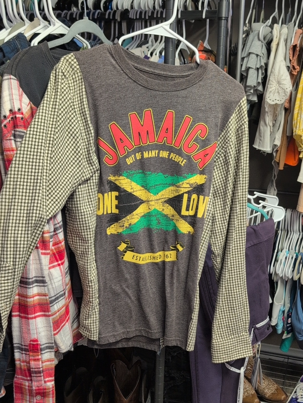 Jamaica Graphic T Upcycle